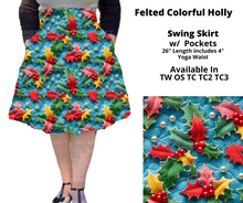 Load image into Gallery viewer, Felted Colorful Holly Swing Skirt