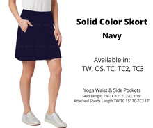 Load image into Gallery viewer, Solid Navy Skort
