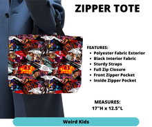 Load image into Gallery viewer, Weird Kids Zipper Tote