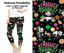 Load image into Gallery viewer, Embrace Possibility Capri Length Leggings w/ Pockets
