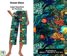 Load image into Gallery viewer, Ocean Glass Capri Gauchos
