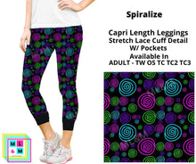 Load image into Gallery viewer, Spiralize Lace Cuff Capris w/ Pockets
