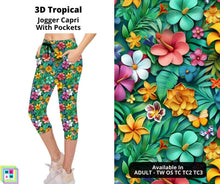 Load image into Gallery viewer, 3D Tropical Jogger Capri
