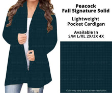 Load image into Gallery viewer, Peacock Pocket Cardigan
