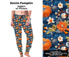 Load image into Gallery viewer, Denim Pumpkin Joggers
