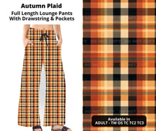 Load image into Gallery viewer, Autumn Plaid Full Length Lounge Pants
