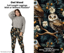 Load image into Gallery viewer, Owl Wood Full Length Leggings w/ Pockets
