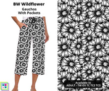 Load image into Gallery viewer, BW Wildflower Capri Gauchos
