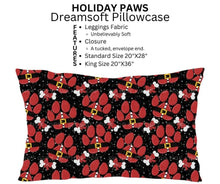 Load image into Gallery viewer, Holiday Paws Dreamsoft Pillowcase
