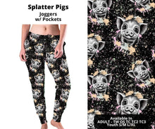 Load image into Gallery viewer, Splatter Pigs Joggers
