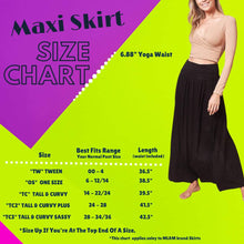 Load image into Gallery viewer, Teal Plaid Snow Maxi Skirt
