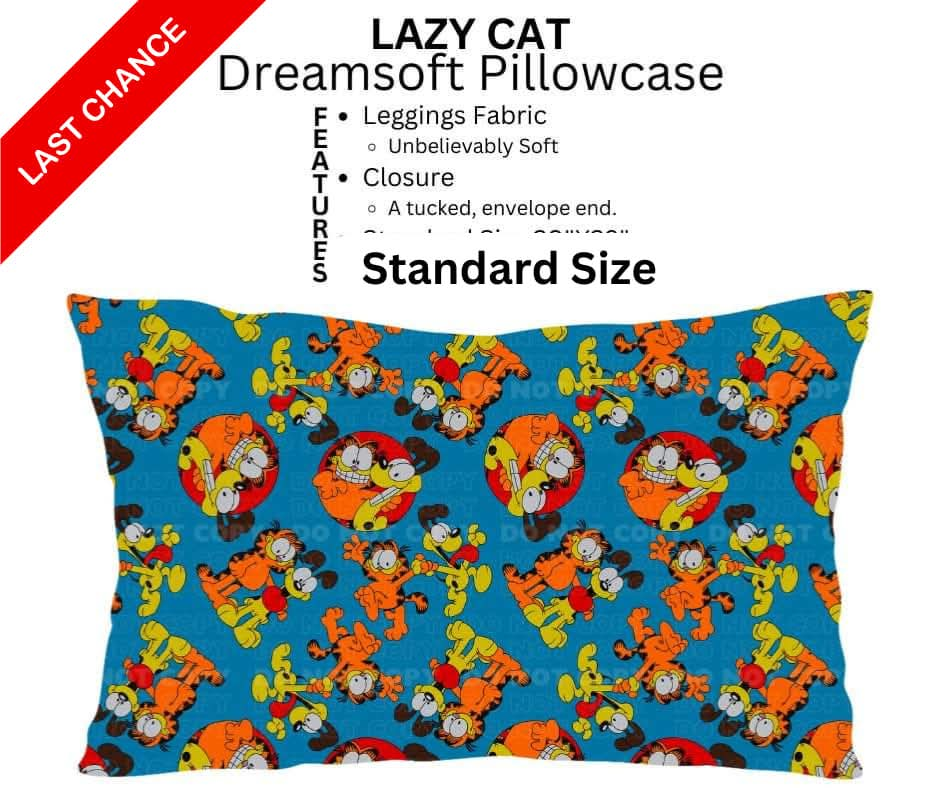 Lazy Cat Dreamsoft Pillowcase