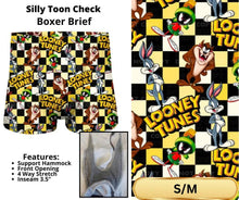 Load image into Gallery viewer, Silly Toon Check Boxer Briefs
