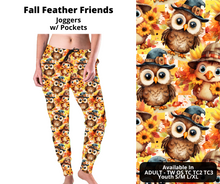 Load image into Gallery viewer, Fall Feather Friends Joggers
