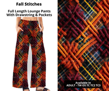 Load image into Gallery viewer, Fall Stitches Full Length Lounge Pants
