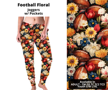 Load image into Gallery viewer, Football Floral Joggers
