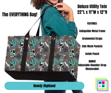 Load image into Gallery viewer, Howdy Highland Collapsible Tote
