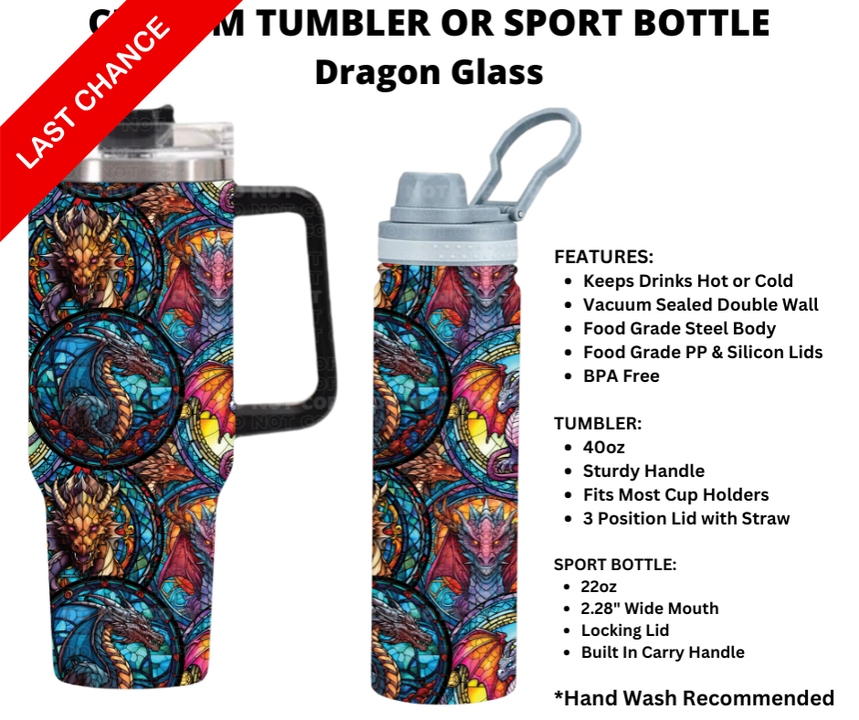 Dragon Glass Custom Sport Bottle