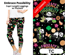 Load image into Gallery viewer, Embrace Possibility Capri Length Leggings w/ Pockets
