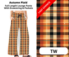 Load image into Gallery viewer, Autumn Plaid Full Length Lounge Pants
