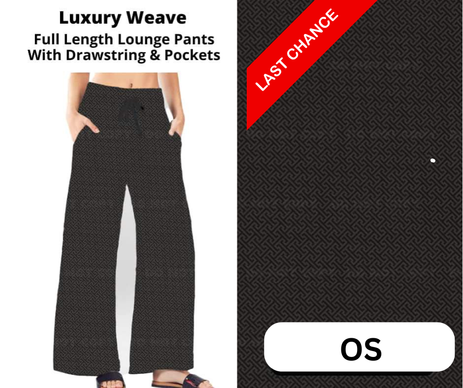 Luxury Weave Full Length Lounge Pants