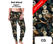 Load image into Gallery viewer, Owl Wood Joggers
