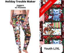 Load image into Gallery viewer, Holiday Trouble Maker Joggers
