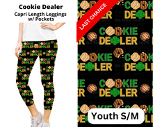 Load image into Gallery viewer, Cookie Dealer Capri Length Leggings w/ Pockets
