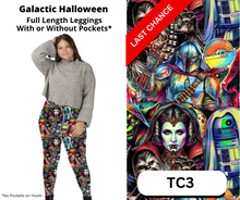 Load image into Gallery viewer, Galactic Halloween Full Length Leggings w/ Pockets
