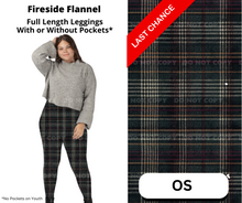 Load image into Gallery viewer, Fireside Flannel Full Length Leggings w/ Pockets
