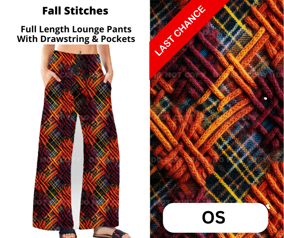 Fall Stitches Full Length Lounge Pants