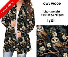 Load image into Gallery viewer, Owl Wood Pocket Cardigan
