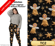 Load image into Gallery viewer, Angel Stitches Full Length Leggings w/ Pockets
