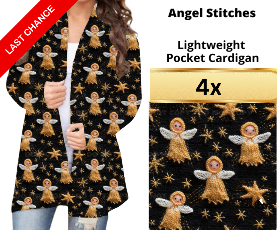 Angel Stitches Pocket Cardigan