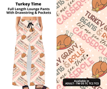 Load image into Gallery viewer, Turkey Time Full Length Lounge Pants
