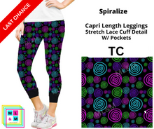 Load image into Gallery viewer, Spiralize Lace Cuff Capris w/ Pockets
