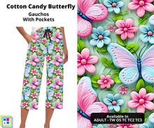 Load image into Gallery viewer, Cotton Candy Butterfly Capri Gauchos
