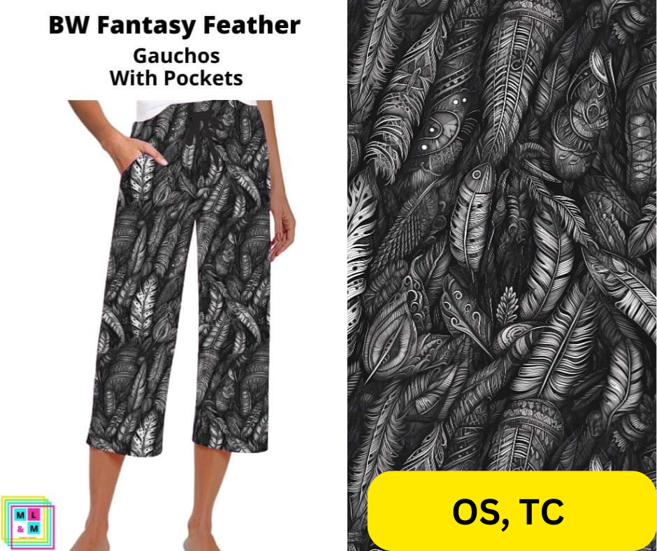 BW Fantasy Feather Capri Gauchos