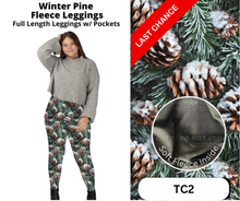 Load image into Gallery viewer, Winter Pine Fleece Leggings
