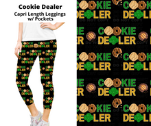 Load image into Gallery viewer, Cookie Dealer Capri Length Leggings w/ Pockets
