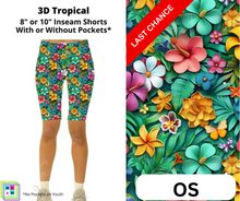 Load image into Gallery viewer, 3D Tropical Memories Shorts w/ Pockets
