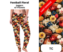 Load image into Gallery viewer, Football Floral Joggers
