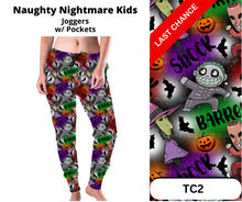 Load image into Gallery viewer, Naughty Nightmare Kids Joggers
