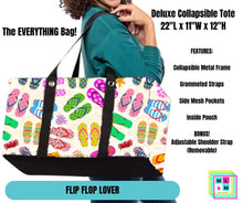 Load image into Gallery viewer, Flip Flop Lover Collapsible Tote
