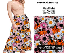 Load image into Gallery viewer, 3D Pumpkin Daisy Maxi Skirt
