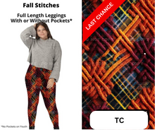 Load image into Gallery viewer, Fall Stitches Full Length Leggings w/ Pockets
