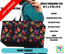 Load image into Gallery viewer, Parrot Paradise Collapsible Tote
