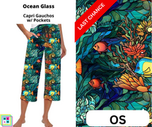 Load image into Gallery viewer, Ocean Glass Capri Gauchos
