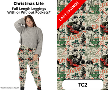 Load image into Gallery viewer, Christmas Life Full Length Leggings w/ Pockets
