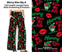 Load image into Gallery viewer, Merry Kiss My A Full Length Lounge Pants
